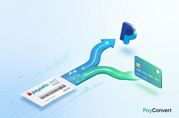 Conversion Paysafecard vers PayPal ou CB